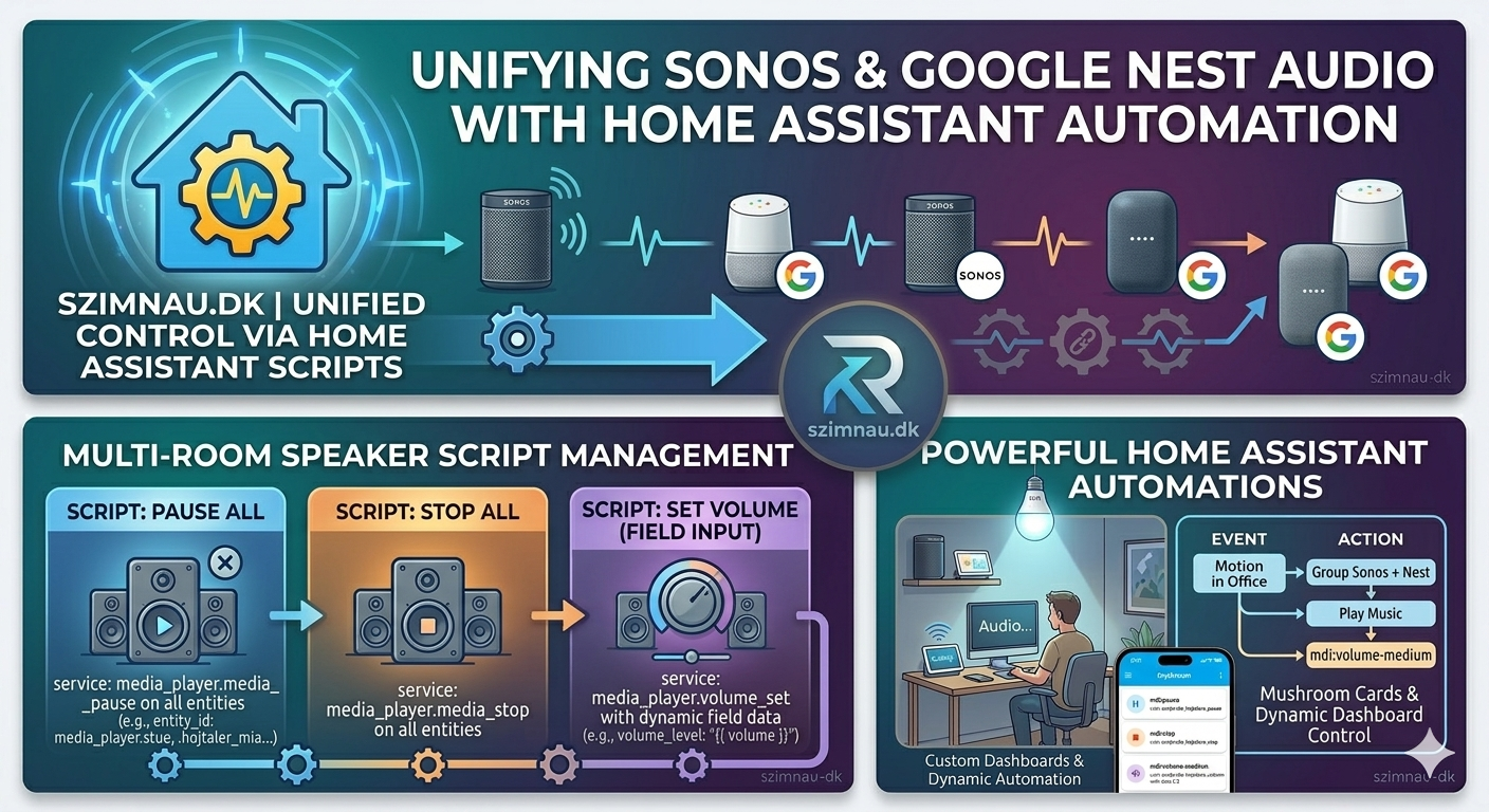 Running Sonos and Google Nest Speakers as One System in Home Assistant